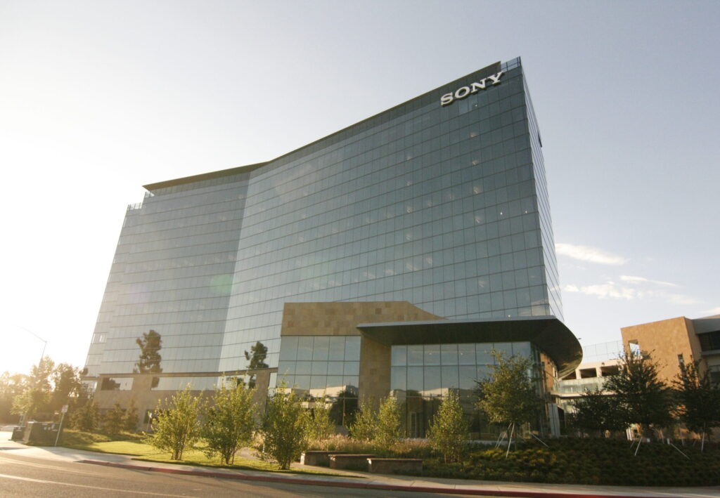 Sony building at sunrise